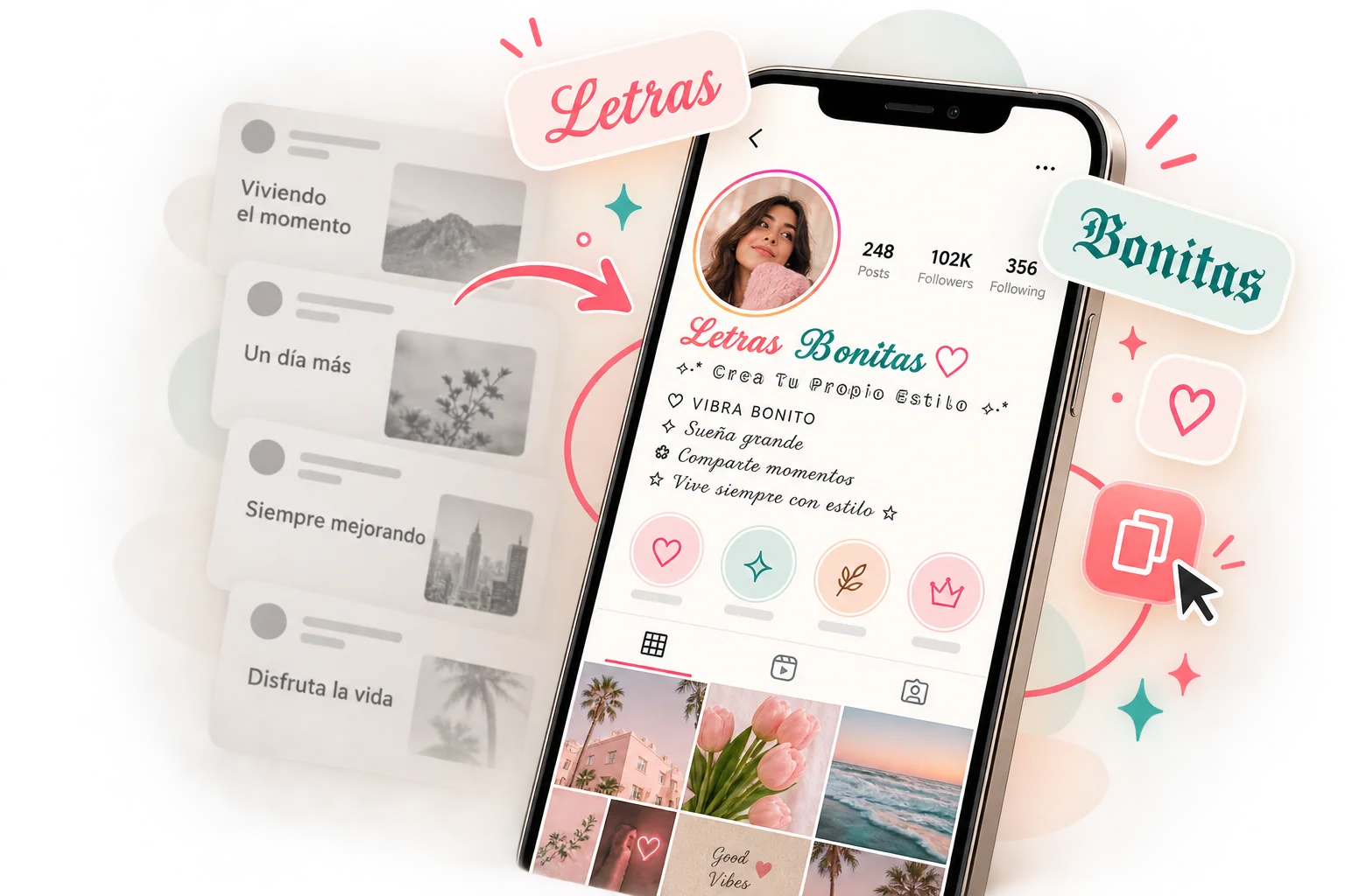 Letras bonitas para Instagram para personalizar tu perfil y publicaciones