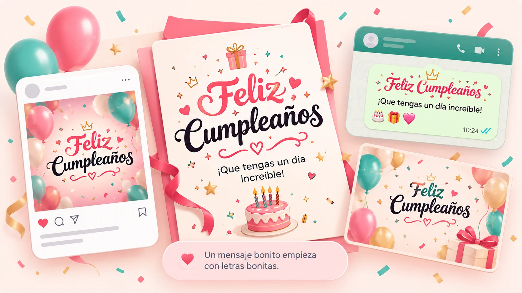 Títulos de cumpleaños con letras bonitas para copiar y pegar